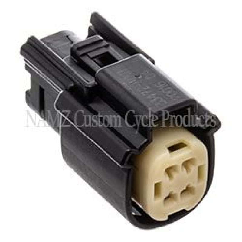NAMZ — NAMZ 07-23 V-Twin Molex MX-150 4-Position Female Connector - Black (HD 72177-07BK) - view 2