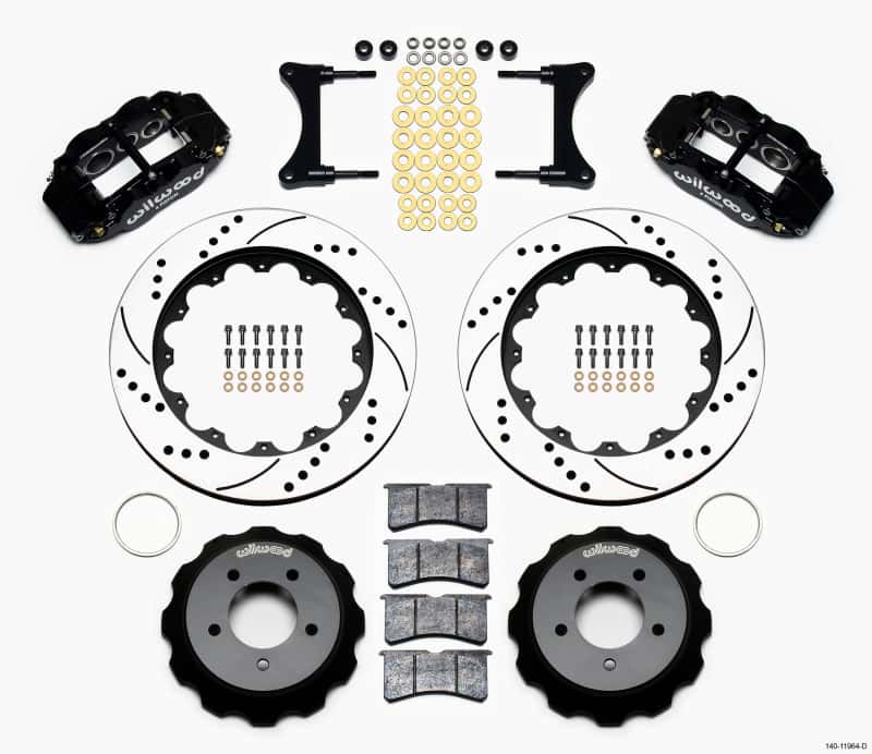 Wilwood — Wilwood Narrow Superlite 6R Front Hat Kit 14.00in Drilled 93-96 Mazda RX7
BRAKE KIT - view 1