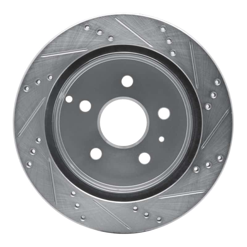 R1 Concepts — R1 10-17 Chevrolet Equinox Rear Left Drilled & Slotted Silver Brake Rotor
R1 Brake Rotor Drill - view 5