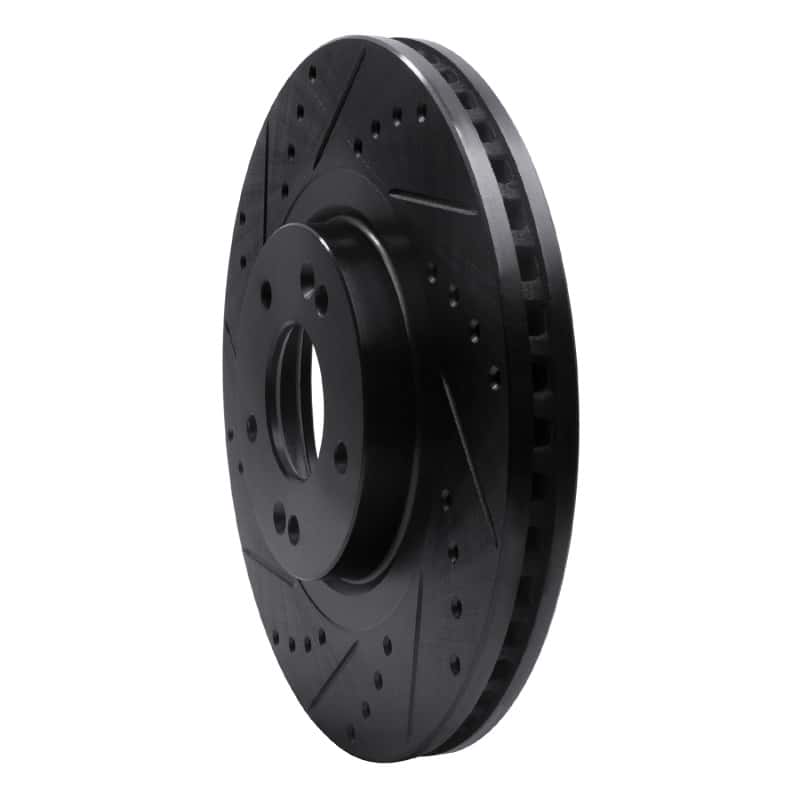 R1 Concepts — R1 15-20 Kia Sorento Front Left Drilled & Slotted Black Brake Rotor
R1 Brake Rotor Drill - view 2