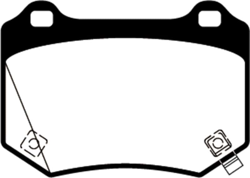 EBC — EBC 2018+ Subaru WRX STI 2.5L Turbo Bluestuff Rear Brake Pads
Disc Brake Pad - view 4