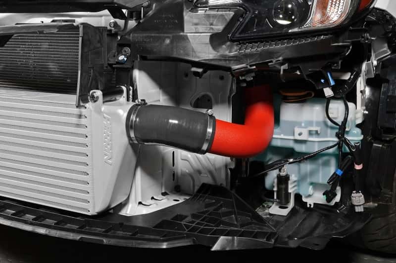 Perrin Performance — PERRIN 22-25 Subaru WRX Front Mount Intercooler Kit (Red Tubes & Silver Core) - view 7
