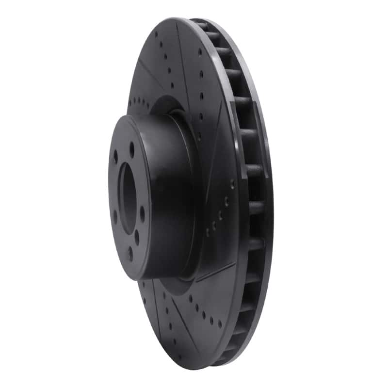 R1 Concepts — R1 10-12 Land Rover Range Rover Front Right Drilled & Slotted Black Brake Rotor
R1 Brake Rotor Drill - view 2
