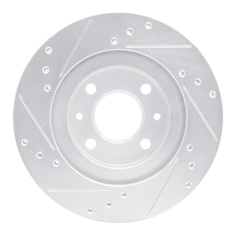 R1 Concepts — R1 15-19 Renault Logan (Mexico) Front Right Drilled & Slotted Silver Brake Rotor
R1 Brake Rotor Drill - view 5