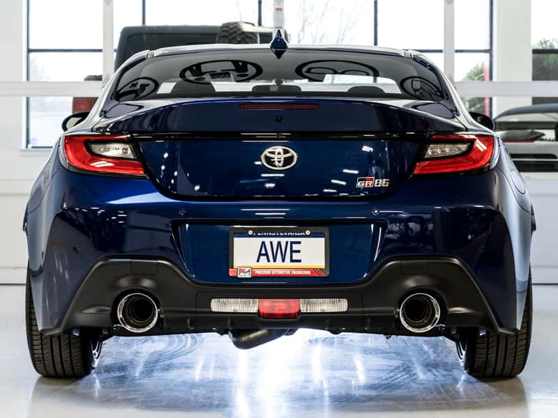 AWE Tuning — AWE Subaru BRZ/ Toyota GR86/ Toyota 86 Track Edition Cat-Back Exhaust- Chrome Silver Tips
Track Exhaust - view 3