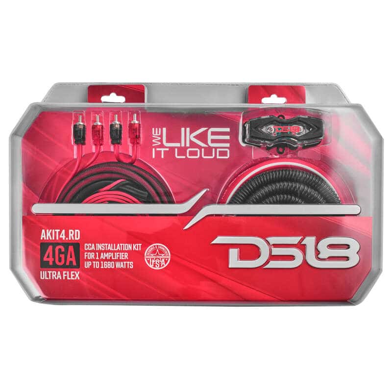 DS18 — DS18 4-GA Amplifier Install Kit Advance- Red - view 4