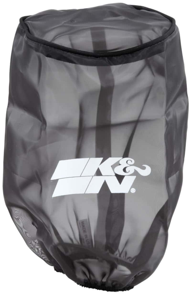 K&N Engineering — K&N Universal Round Tapered Filter Wrap - Black - 6in Base ID x 4.625in Top ID x 9in Height - view 1