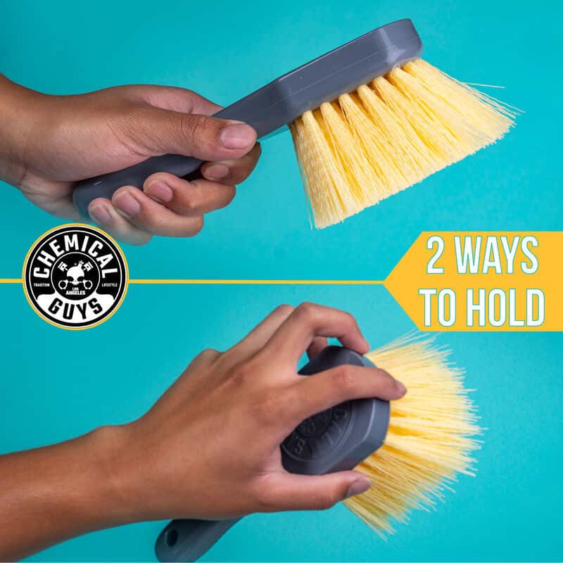 Chemical Guys — Chemical Guys Stiffy Brush For Carpets & Durable Surfaces - Yellow - view 5