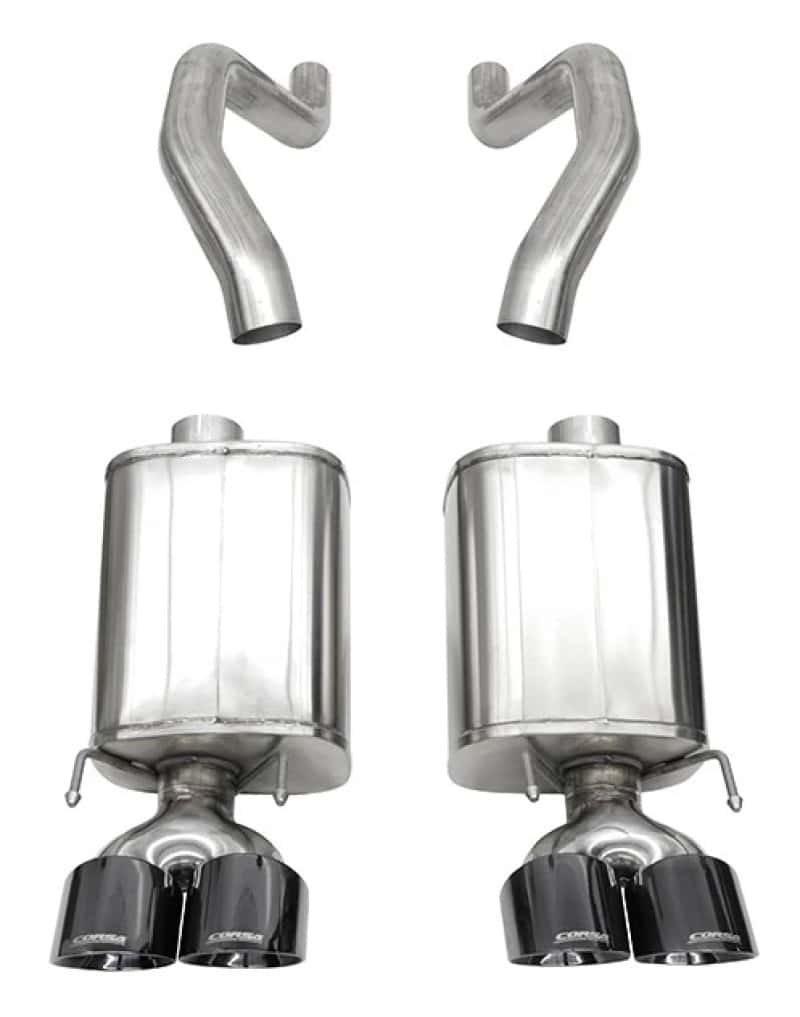 CORSA Performance — Corsa 06-13 Chevy Corvette C6 Z06 7.0L / 09-13 ZR1 6.2L Black PVD AxleBack Exhaust w/4.5in Twin Tips
Exhaust - view 3