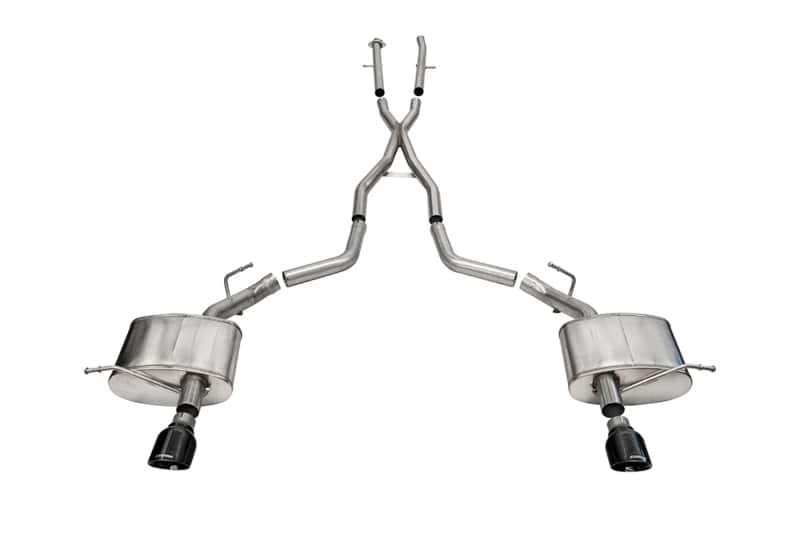 CORSA Performance — Corsa 2011-2025 Dodge Durango Xtreme 2.5in Cat-Back Dual Rear Exit w/ Single 4.5in Black PVD Tips
Exhaust - view 2