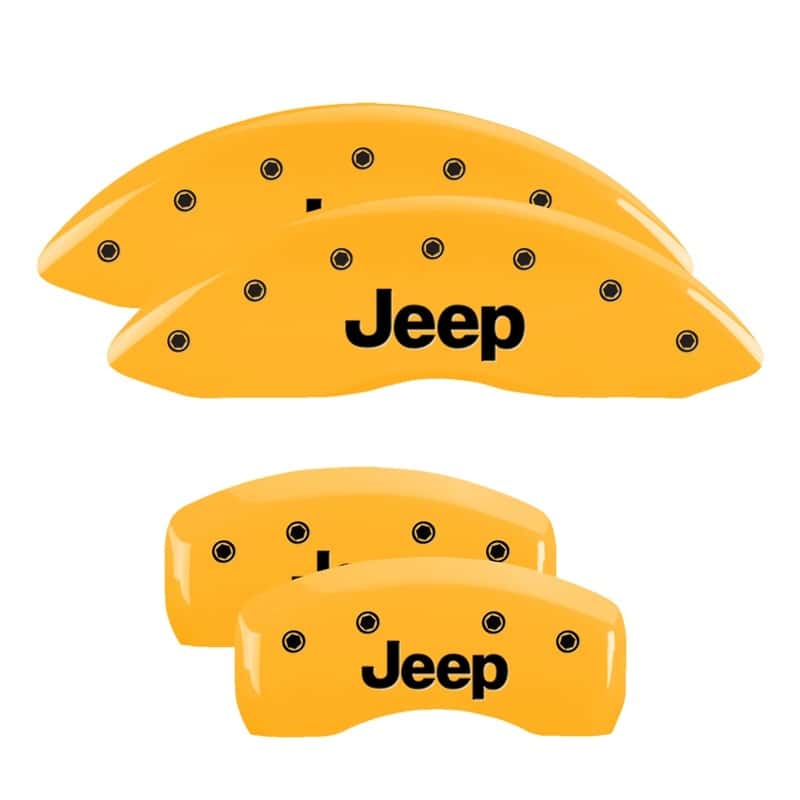 MGP — MGP 4 Caliper Covers Engraved Front & Rear JEEP Yellow finish black ch
Caliper Covers - view 1