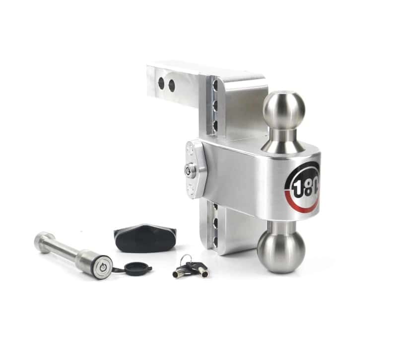 Weigh Safe — Weigh Safe 180 Hitch 6in Drop Hitch & 2in Shank (10K/12.5K GTWR) w/WS05 - Aluminum - view 1