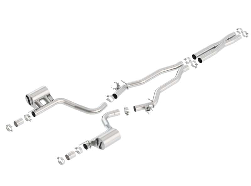 Borla — Borla 15-16 Dodge Charger Hellcat 6.2L V8 ATAK Catback Exhaust w/ Valves No Tips Factory Valance
Cat-Back System - view 2