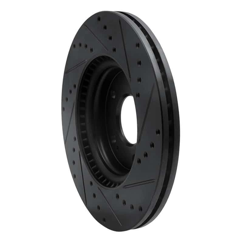 R1 Concepts — R1 20-25 Hyundai Kona Front Left Drilled & Slotted Black Brake Rotor
Disc Brake Rotor - view 4