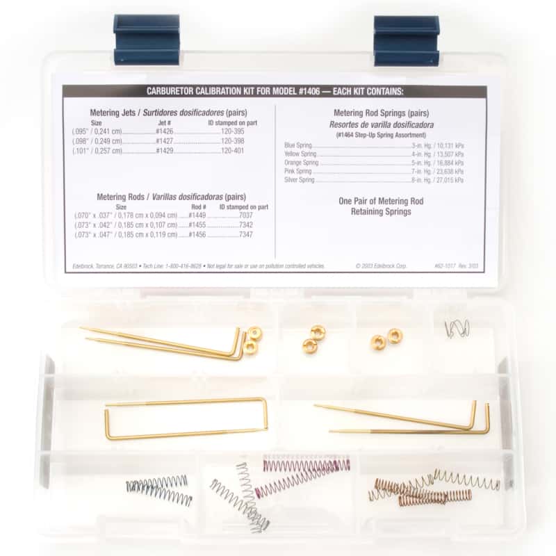 Edelbrock — Edelbrock Jet / Rod Kit for 1406
CARB COMPONENTS - view 4