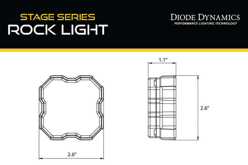 Diode Dynamics — Diode Dynamics Stage Series Rock Light Magnet Mount Adapter Kit (one) - view 5