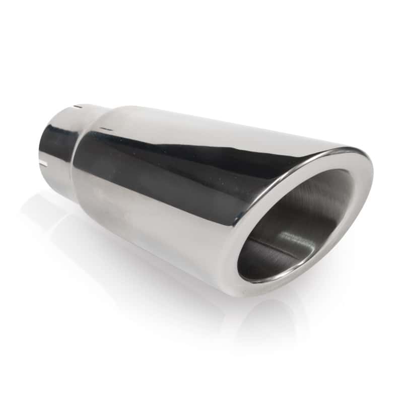 Stainless Works — Stainless Works Double Wall Slash Cut Exhaust Tip - 3 1/2in Body 2 1/4in ID - view 1