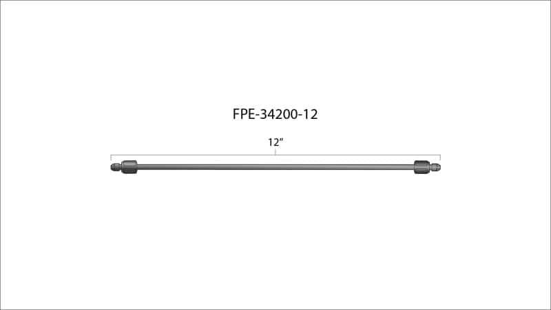 Fleece Performance — Fleece Performance 12in High Pressure Fuel Line (8mm x 3.5mm Line, M14x1.5 Nuts) - view 4