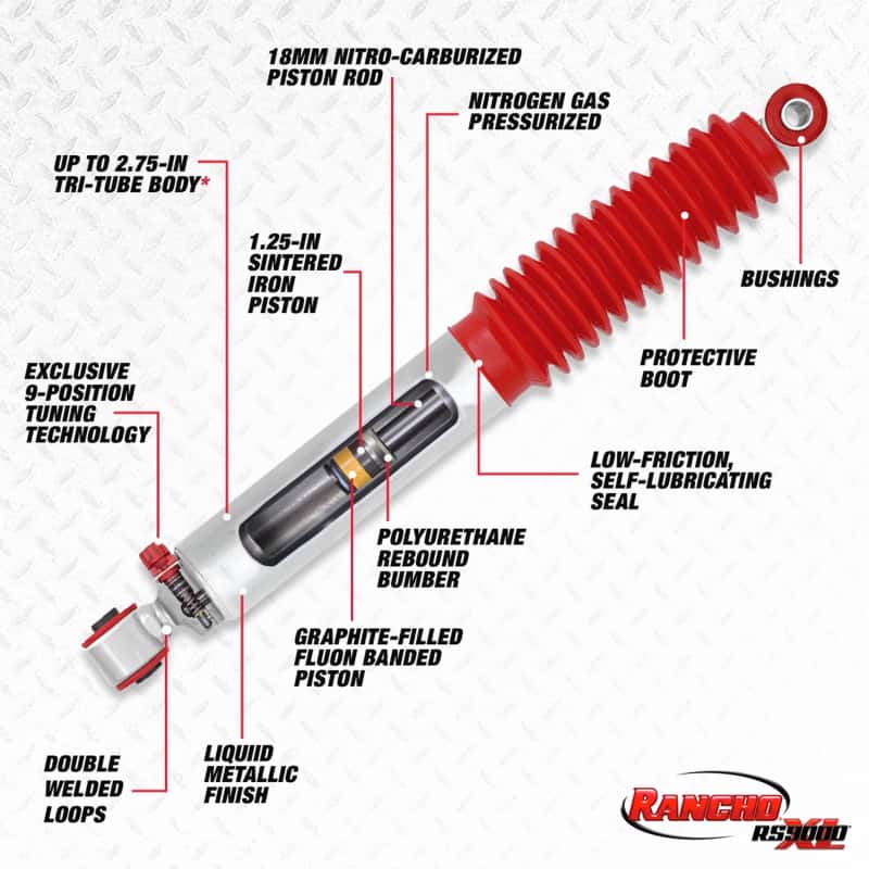 Rancho — Rancho 99-06 Chevrolet Pickup / Silverado 1500 1/2 Ton Front RS9000XL Shock
Shock Absorber - view 2