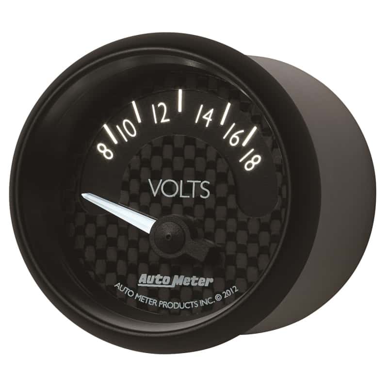 AutoMeter — Autometer GT Series 52mm Short Sweep Electronic 8-18 Volts Voltmeter
2-1/16" VOLTMETER, 8 - view 8