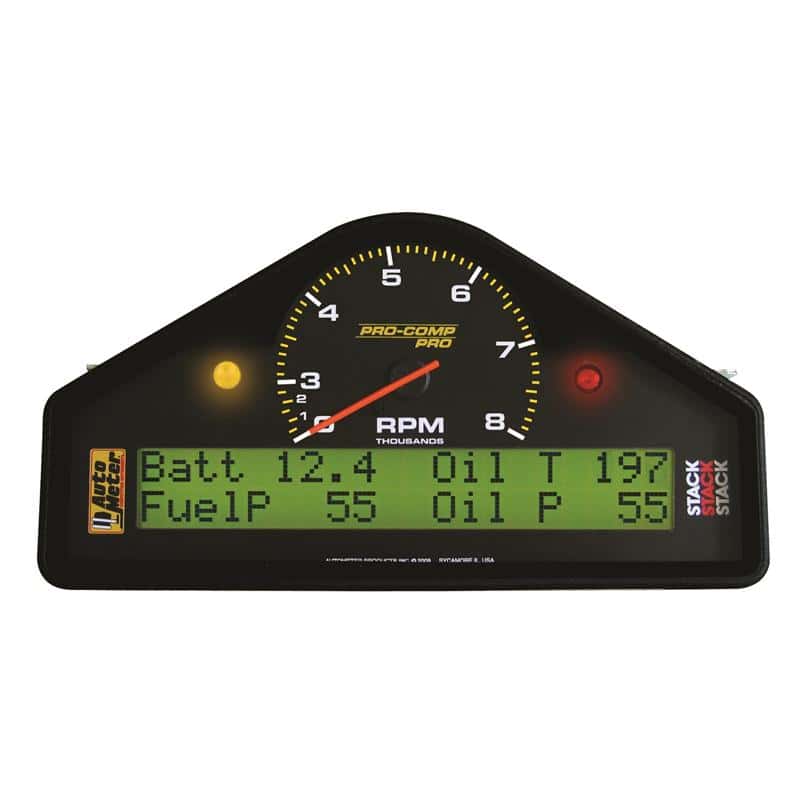AutoMeter — Autometer Pro-Comp Race Dash 0-8k RPM/Speed/Oil Press & Temp/WaterTemp/Fuel Pressure/Battery Gauge - view 2
