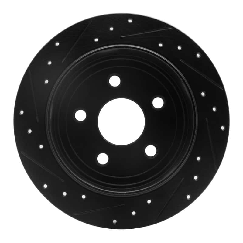 R1 Concepts — R1 2007-2018 Jeep Wrangler Rear Right Drilled & Slotted Black Brake Rotor
R1 Brake Rotor Drill - view 5