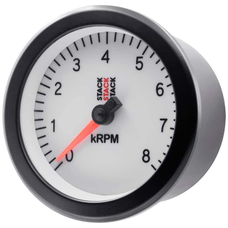 AutoMeter — Autometer Stack Sport 88mm 0-8K RPM Tachometer - White
TACH SPORT WHT 8KRPM - view 2