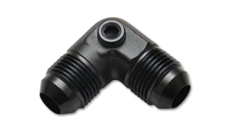 Vibrant — Vibrant -6AN to -6AN Male 90 Degree Union Adapter Fitting with 1/8in NPT Port
6AN90Union1/8"NPTPrt
-6ANMal90Deg1/8"Port
AN Fitting - view 2