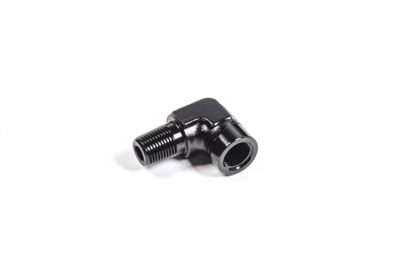 Radium Engineering — Radium Engineering 1/8in NPT Male to Female 90 Degree Fitting - view 1