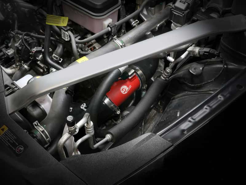aFe — aFe BladeRunner 22-23 Kia Stinger L4-2.5L (t) Aluminum Hot and Cold Charge Pipe Kit - Red
Charge Pipe Kit - view 9