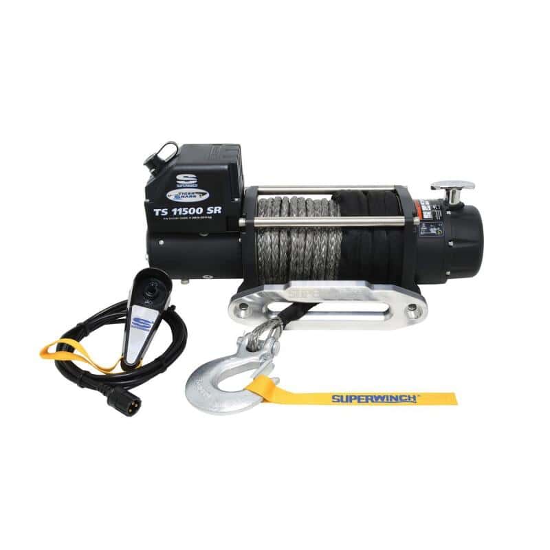 Superwinch — Superwinch 11500 LBS 12V DC 3/8in x 80ft Synthetic Rope Tiger Shark 11500 Winch
Winch - view 2