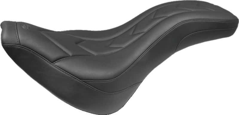 Mustang Motorcycle — Mustang 18-21 Harley Street Bob Standard Touring Recessed Pass Seat - Black - view 2