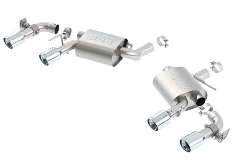 Borla — Borla 16 Chevy Camaro SS 6.2L w/ Dual NPP S-Type Quad RD RL Tips Dual Exit Rear Section Exhaust
Axle-Back System - view 3