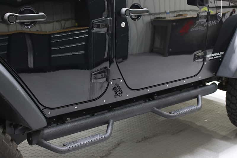 Fishbone Offroad — Fishbone Offroad 07-18 Jeep Wrangler JK 4 Door Rocker Guards Scale Armor - view 5