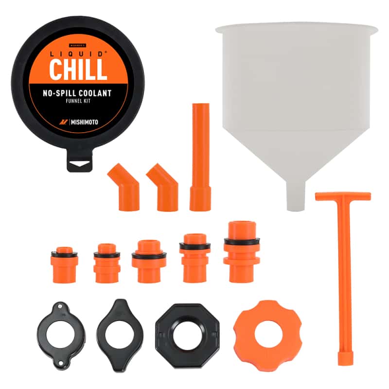 Mishimoto — Mishimoto No-Spill Coolant Funnel Kit 15pc Set
No-Spill Funnel Kit - view 2