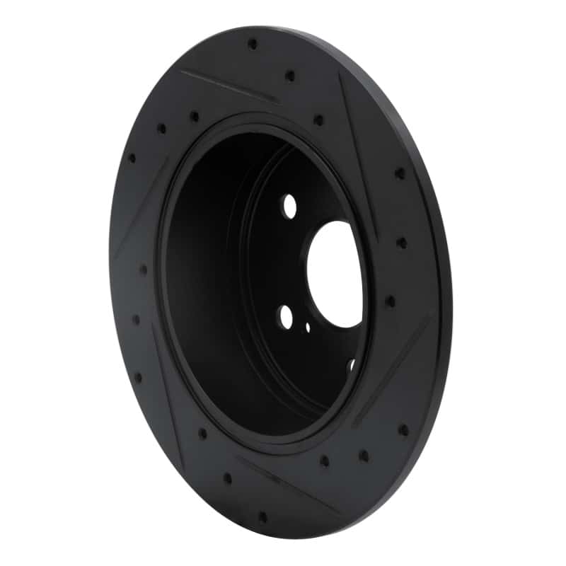 R1 Concepts — R1 92-03 Lexus ES300 Rear Left Drilled & Slotted Black Brake Rotor
R1 Brake Rotor Drill - view 4