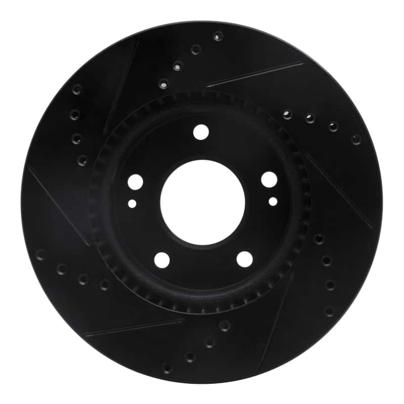 R1 Concepts — R1 17-22 Hyundai Ioniq Front Right Drilled & Slotted Black Brake Rotor
R1 Brake Rotor Drill - view 5