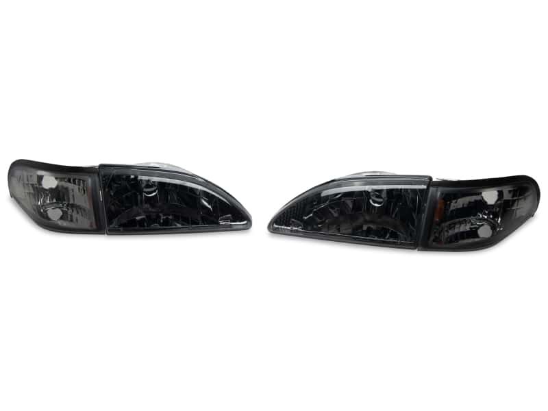 Raxiom — Raxiom 94-98 Mustang Axial Series Cobra Style Headlights- Black Housing (Clear Lens)
Headlights - view 4
