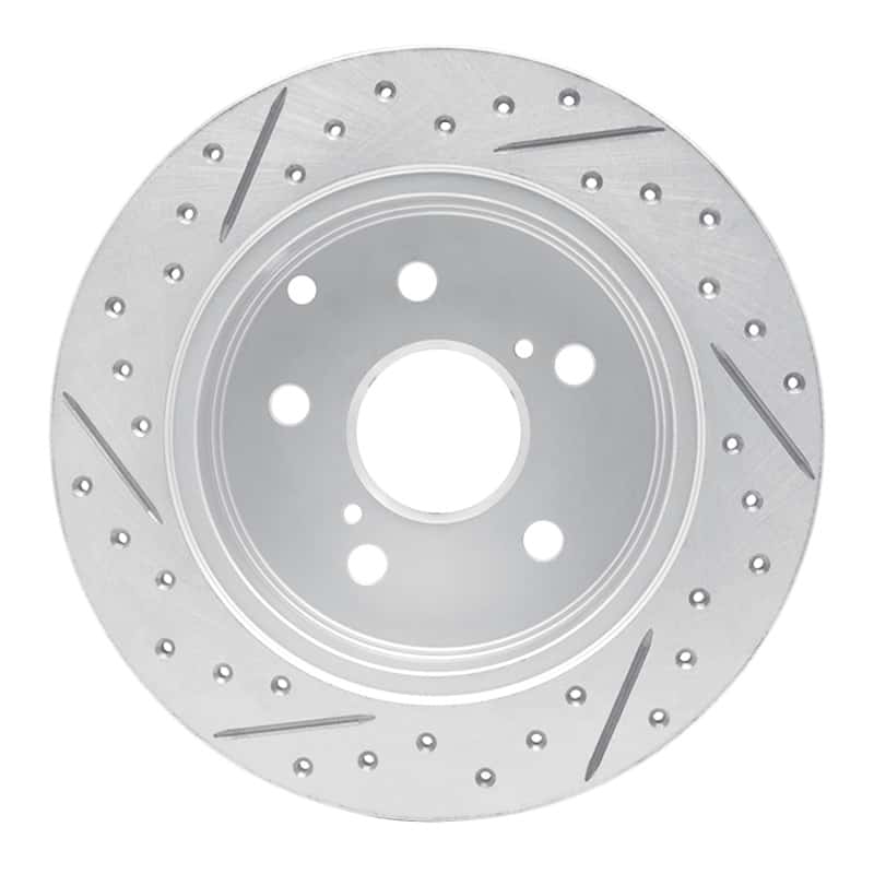 R1 Concepts — R1 06-18 Lexus Hs250H Rear Right Drilled & Slotted Geo-Carbon Rotor - view 5