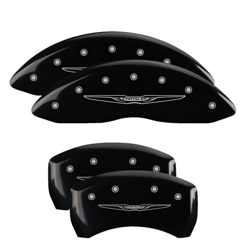 MGP — MGP 4 Caliper Covers Engraved Front & Rear Style 2/Chrysler Wing Black finish silver ch
Caliper Covers - view 1