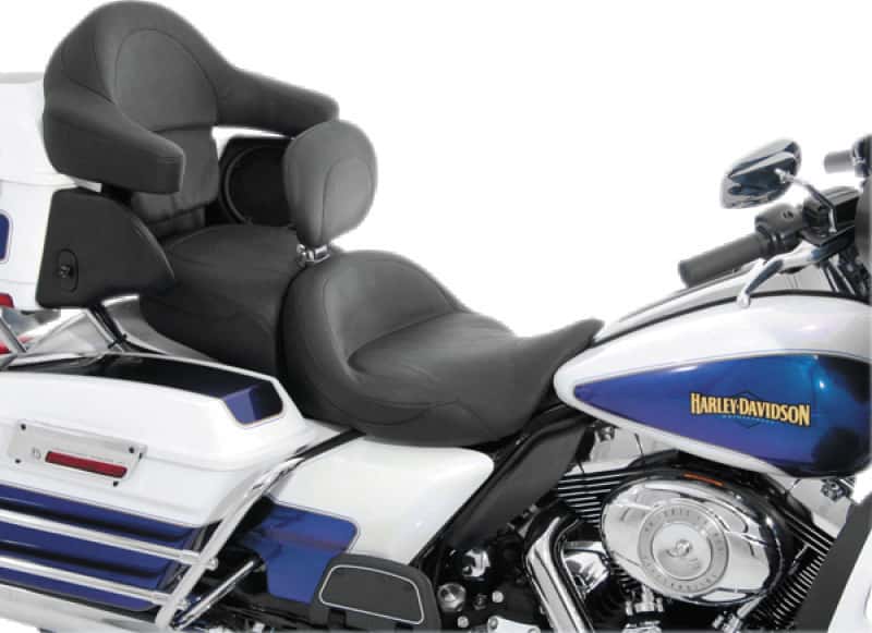Mustang Motorcycle — Mustang 08-21 Harley Electra Glide, Rd Glide, Rd King ,Str Glide Super Touring 1PC Seat - Black - view 2