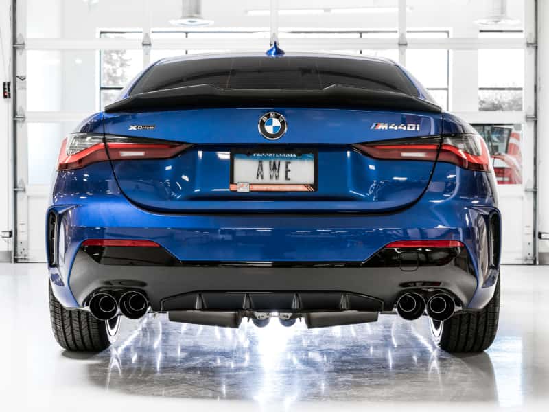 AWE Tuning — AWE Tuning 2019+ BMW M340i (G20) Resonated Touring Edition Exhaust - Quad Diamond Black Tips
Touring Exhaust - view 7