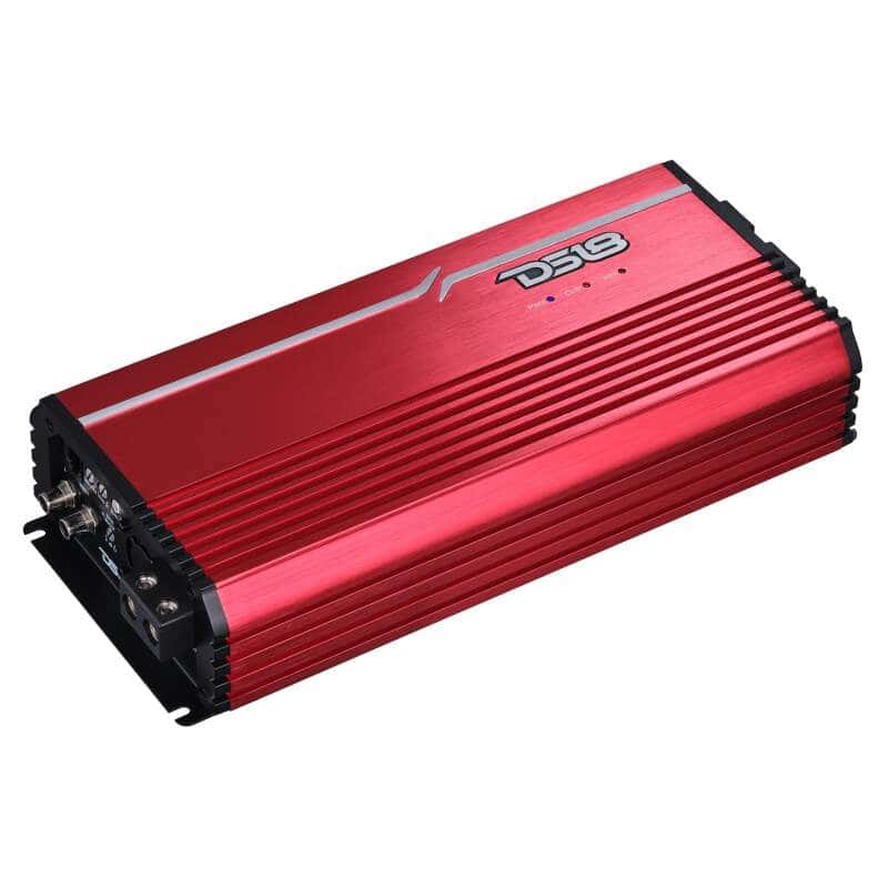 DS18 — DS18 1-Channel Amp Class D Full-Range Monoblock 5000 Watts RMS/1ohm DPIV1/0 Terminals Included Red - view 7