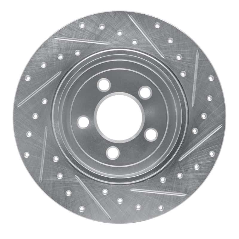 R1 Concepts — R1 05-23 Chrysler 300 Rear Left Drilled & Slotted Silver Brake Rotor
R1 Brake Rotor Drill - view 5
