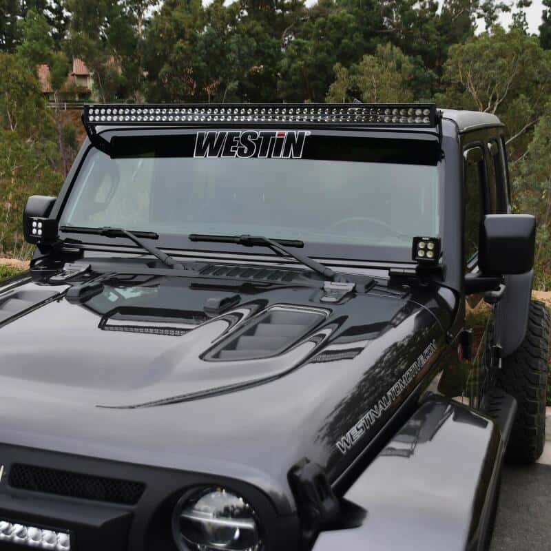 Westin — Westin 18-19 Jeep Wrangler Pillar LED Light Mount - Textured Black
LED Light Bar Mount - view 5