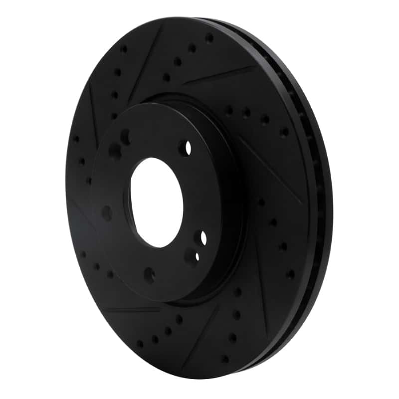 R1 Concepts — R1 07-10 Kia Rondo (Canada) Front Left Drilled & Slotted Black Brake Rotor
R1 Brake Rotor Drill - view 2