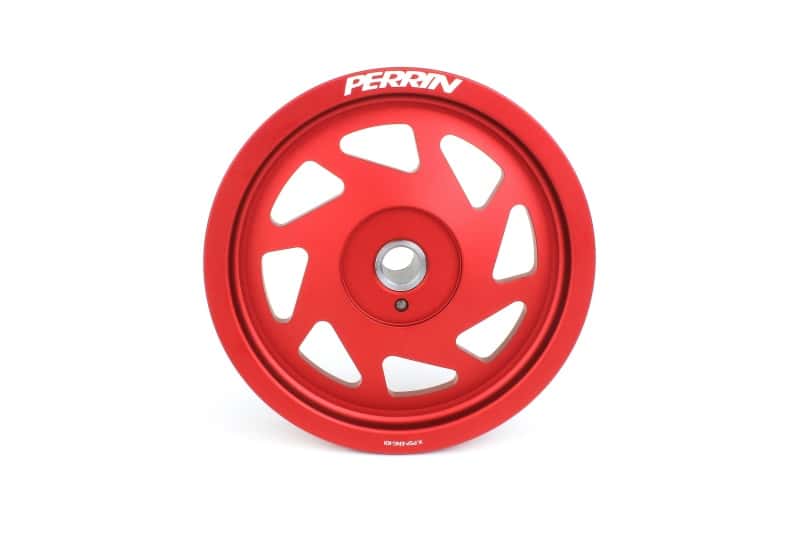 Perrin Performance — PERRIN 19-21 Subaru WRX / 16-18 Forester / 15-19 Legacy Lightweight Crank Pulley - Red - view 1