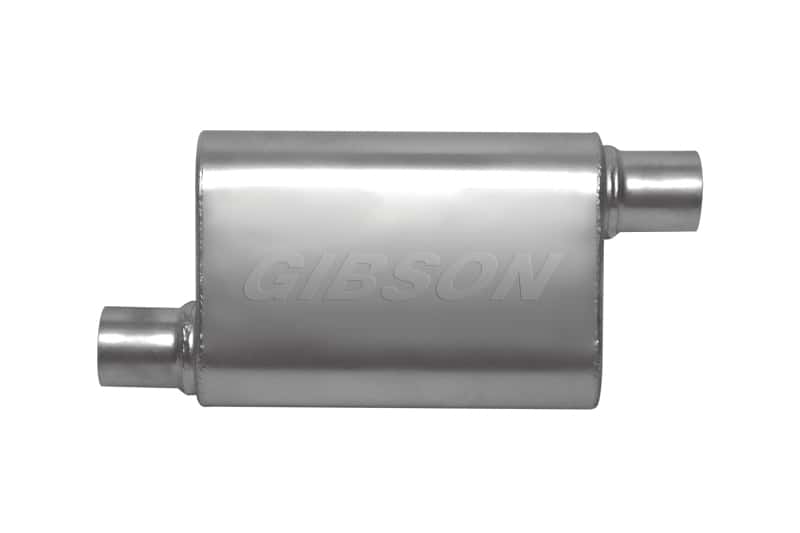 Gibson — Gibson CFT Superflow Offset/Offset Oval Muffler - 4x9x13in/2.5in Inlet/2.5in Outlet - Stainless
Muffler - view 1