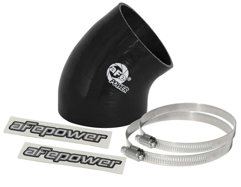 aFe — aFe MagnumFORCE Cold Air Int Sys Spare Parts Kit (4-3.5in ID x 40 Deg) Elbow Reducing Coupler - Blk
Intake Coupling Kit - view 1