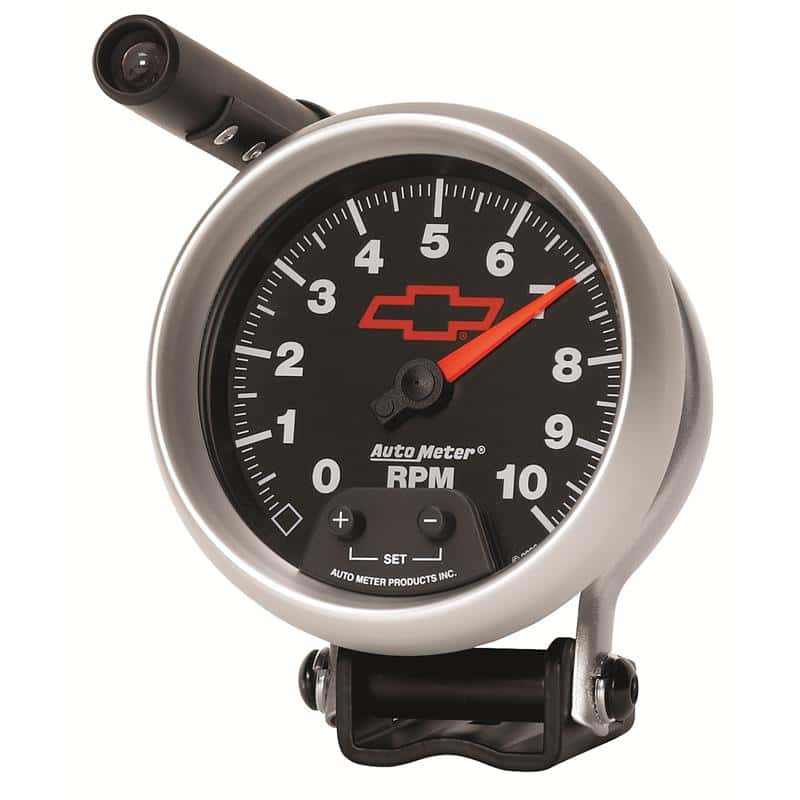 AutoMeter — Autometer GM Red Bowtie Black 3-3/4in 0-10000 RPM Pedestal Mount Tachometer Quick-Lite
3-3/8" TACH, 10,000 - view 5